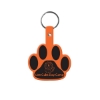 Promotional Paw Flexible Key Tag Orange 568