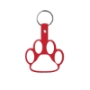 Promotional Paw Flexible Key Tag Red 568