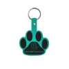 Promotional Paw Flexible Key Tag Translucent Aqua Blue 568