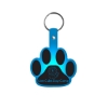 Promotional Paw Flexible Key Tag Translucent Blue 568