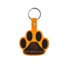 Promotional Paw Flexible Key Tag Translucent Orange 568