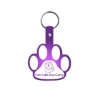 Promotional Paw Flexible Key Tag Translucent Purple 568