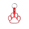 Promotional Paw Flexible Key Tag Translucent Red 568