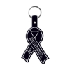 Promotional Awareness Ribbon Flexible Key Tag Black 570