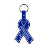 Promotional Awareness Ribbon Flexible Key Tag Blue 570