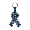 Promotional Awareness Ribbon Flexible Key Tag Dark Blue 570