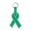 Promotional Awareness Ribbon Flexible Key Tag Green 570