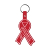 Promotional Awareness Ribbon Flexible Key Tag Red 570