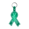 Promotional Awareness Ribbon Flexible Key Tag Translucent Green 570