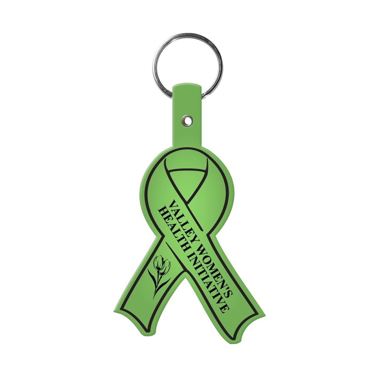 Awareness Ribbon Logo-Printed Key Tag | Save Your Ink