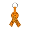 Promotional Awareness Ribbon Flexible Key Tag Translucent Orange 570
