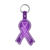 Promotional Awareness Ribbon Flexible Key Tag Translucent Purple 570