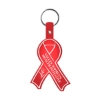 Promotional Awareness Ribbon Flexible Key Tag Translucent Red 570