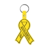 Promotional Awareness Ribbon Flexible Key Tag Yellow 570
