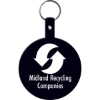 Promotional Large Circle Flexible Key Tag Black 575