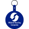 Promotional Large Circle Flexible Key Tag Blue 575