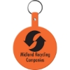 Promotional Large Circle Flexible Key Tag Orange 575