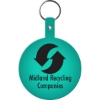 Promotional Large Circle Flexible Key Tag Translucent Aqua Blue 575