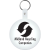 Promotional Large Circle Flexible Key Tag Translucent Frost White 575