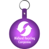 Promotional Large Circle Flexible Key Tag Translucent Purple 575