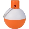 Promotional Fishing Bobber Floater Key Tag Orange White 787