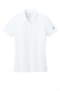 Custom Nike Women's Dry Essential Solid Polo - White