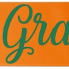 Promotional 8 Badge Satin Ribbon - 100yd Roll - Brilliance- Matte Finish Orange BR50BAR0810