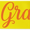 Promotional 8 Badge Satin Ribbon - 25yd Roll - Brilliance- Matte Finish Yellow BR50BAR0825