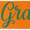 Promotional 8 Badge Satin Ribbon - 50yd Roll - Brilliance- Matte Finish Orange BR50BAR0850