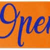 Promotional 9 Badge Satin Ribbon - 25yd Roll - Brilliance- Matte Finish Orange BR50BAR0925