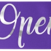 Promotional 9 Badge Satin Ribbon - 25yd Roll - Brilliance- Matte Finish Purple BR50BAR0925