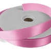 Promotional 1 Badge Satin Ribbon - 100yd Roll - Foil Print Pink FP50BAR0110