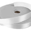 Promotional 1 Badge Satin Ribbon - 25yd Roll - Foil Print White FP50BAR0125