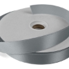 Promotional 1 Badge Satin Ribbon - 25yd Roll - Foil Print Silver FP50BAR0125