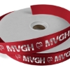 Promotional 1 Badge Satin Ribbon - 25yd Roll - Foil Print Red FP50BAR0125