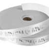 Promotional 1 Badge Satin Ribbon - 50yd Roll - Foil Print White FP50BAR0150