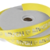 Promotional 1 Badge Satin Ribbon - 50yd Roll - Foil Print Yellow FP50BAR0150
