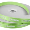 Promotional 5/8 Badge Satin Ribbon - 50yd Roll - Foil Print Lime Green FP50BAR5850