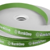 Promotional 5/8 Badge Satin Ribbon - 50yd Roll - Foil Print Hunter Green FP50BAR5850