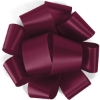 Promotional 1 1/2 Badge Satin Bow - Foil Print Burgundy Red FP50BOW1506
