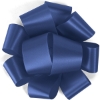 Promotional 1 1/2 Badge Satin Bow - Foil Print Navy Blue FP50BOW1506