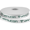 Promotional 5/8 Bridal Satin Ribbon - 25yd Roll - Foil Print White FP50BRR5825