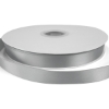 Promotional 5/8 Bridal Satin Ribbon - 50yd Roll - Foil Print Silver FP50BRR5850