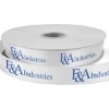 Promotional 7/8 Bridal Satin Ribbon - 25yd Roll - Foil Print White FP50BRR7825