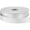 Promotional 7/8 Bridal Satin Ribbon - 50yd Roll - Foil Print White FP50BRR7850