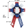Promotional 22 Bow - Magnetic Base - Marquee Red White Blue MQ70LAM2224