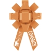 Promotional 22 Bow - Suction Cup Base - Marquee Orange MQ70LAS2224