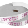 Promotional 1 Badge Satin Ribbon - 50yd Roll - Sparkle White SP50BAR0150