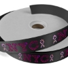 Promotional 1 Badge Satin Ribbon - 50yd Roll - Sparkle Black SP50BAR0150