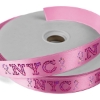 Promotional 1 Badge Satin Ribbon - 50yd Roll - Sparkle Pink SP50BAR0150